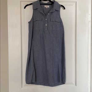 Chambray sleeveless dress by Mud Pie.